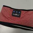 MUSICOZY Sleep Headphones Sleep Mask Bluetooth Headband Wireless Music Headband Headphones Earbuds for Side Sleepers Women Men Workout Running Cool Gadgets (Rose Red)