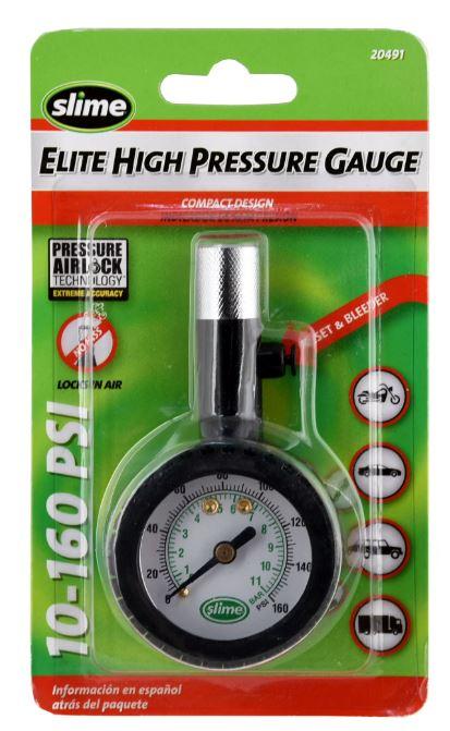Slime 20491 Elie High Pressure Gauge, 10-160 PSI, 2Pack