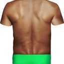 RAISEVERN Unisex Summer T-Shirts Crewneck Cool Short Sleeve Funny Graphic Print Top Casual Tees (XX-Large, Brown Green)