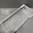 5ft Steel Easy Slip-On Baseboard Heater Cover with End Caps for Bathroom & Hydronic System for Replacing Old Cover, White