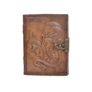SH SHIFAA HANDICRAFT Handmade Embossed Leather Journal Notebook Unlined Paper, Brown Diary Notepad Gift Travel Notebook Journal,Sister Mom College, Graduation Novelty Birthday