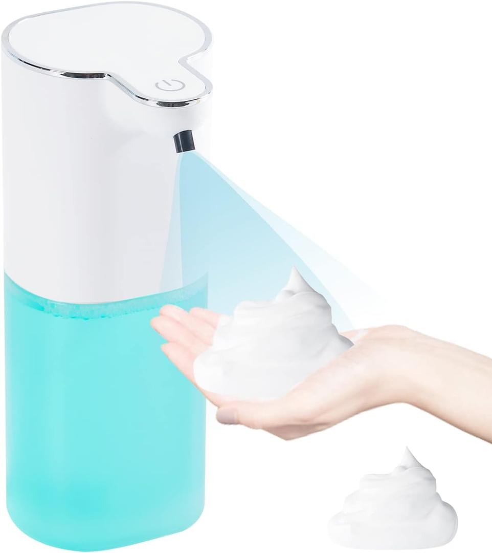 P9 Advanced Automatic Rechargeable, Touchless,Sensor Foaming Soap Dispenser for Kitchen & Bathroom, Foam Dish Soap DispenserSupport Countertop and Wall Mounted