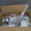 4.72" Hammered Glass Pendant Lighting for Kitchen Island 1 Pack, Modern Brushed Nickel Pendant Light Fixtures, Adjustable Ceiling Pendant Light for Kitchen Island Dining Room Bedroom Hallway