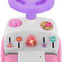 Kiddieland Disney Minnie Mouse Lights & Sounds Ride-On Push Car, Foot-to-Floor Toddler Toy with Interactive Dashboard, Ages 1236 Months, 55 lb Limit, Large