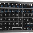 Mini Keyboard with Touchpad, Bluetooth + 2.4G Dual-Mode Ultra-Thin Portable Keyboard | Rechargeable Keyboard with 7-Color Backlit for Tablet/PC/phone/TV, Suitable for travel, office, and home use