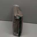 B FSOBEIIALEO Storage Ottoman Cube, Linen Small Foot Seat, for Living Room, Bedroom, Home Office, Dorm Storage Footrest Brown 11.8"x11.8"x11.8"