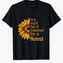In A World Of Grandmas Be a Nonni Italy Italian Grandma T-Shirt L