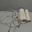 Lamp Shades Set of 2, Fits Harp-Style Bedside & Floor Lamp Shades Easy Assembly (Ships Rolled Flat) (Beige, Medium)