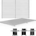 SafBbcue 7528 Grill Grid Grate for Weber Genesis 300 Series Genesis E-310 320 330 Genesis S-310 320 330 Genesis EP-310 320 330 Gas Grill Parts, 19.5inch Stainless Steel