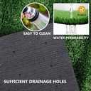 Fake Grass Artificial Turf, 4FT x 6FT 0.4 inch Pile Height Synthetic Garden Grass Lawn Rug Soft Astroturf Mat for Pets, Drainage Holes Faux Grass Carpet for Party Wedding