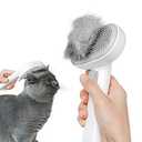 aumuca Cat Brush for Shedding, Cat Brushes for Indoor Cats, Cat Brush for Long or Short Haired Cats, Cat Hair Brush Cat Grooming Deshedding Brush for Dog Kitten Rabbit Massage Removes Loose Fur, White