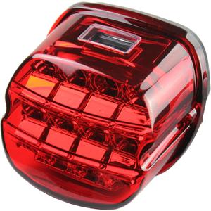 Red Strobing LED Tail Light Upgrade HD Tail Lights Assemblies for Harley Dyna Road King Electra Glide Street Bob Touring, Harley Davidson Parts, LED Lights for MotorcyclesRed