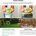 200 Counts AYOTEE Mini Trash Bags,1.2 Gallon Small Compostable Trash Bags,Strong Unscented Compost Bags, Fit 4.5-5 Liter Trash Can,1-1.5 Gallon