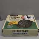 SIRCLES Tortilla Press 12 Inch Cast Iron  Extra Large, Heavy Duty 12 Inch Tortilla Press  Ebook Tortilla recipes  5 NonSlip Rubber Feet  PreSeasoned  Prensa Para Tortillas De 12 Pulgadas Grande