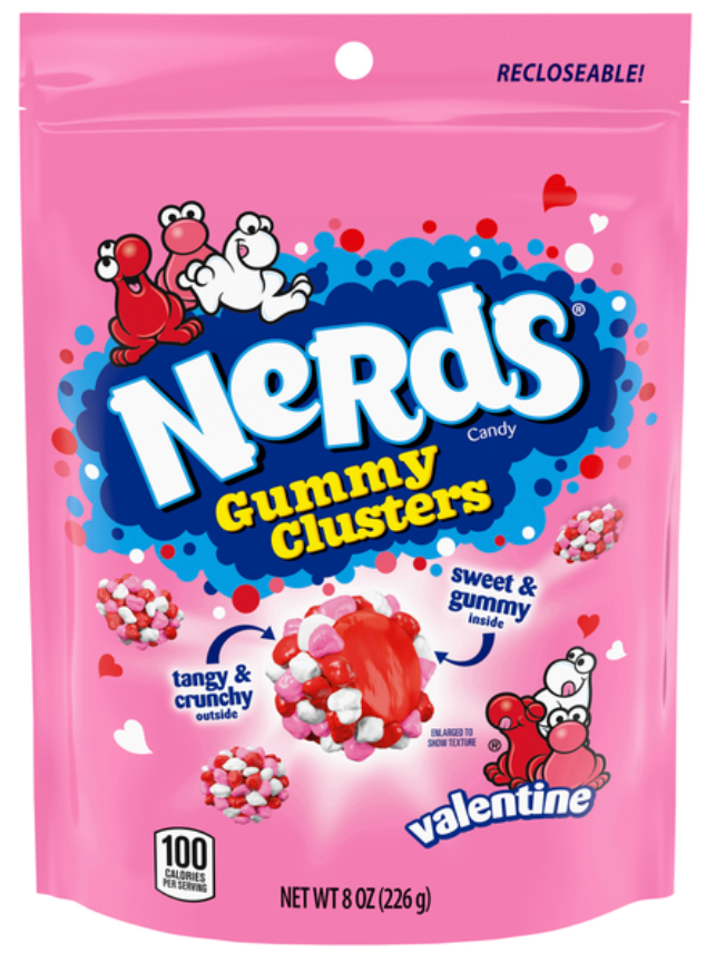 NERDS Valentine Candy, 226g, 2 Packs By 01/27