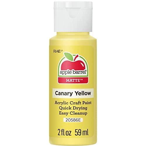 Apple Barrel Acrylic Paint in Assorted Colors (2-Ounce), 20586 Canary Yellow