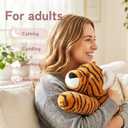 Niuniu Daddy 20" 3.3 lb Weighted Tiger Stuffed Animal for Adults Kids, Giant Large Soft Body Pillow Plush Toy for Sleeping Huggable, Gift for Everyday Comfort, 3.3 Pounds, Tiger, Lying