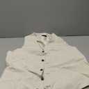 Linen Suit 3 Pieces Vintage Retro Wedding Prom Suits Slim Fit Jacket Blazer Groom Tuxedos, Size XL, Ivory