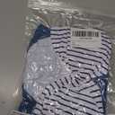 Funnycokid Girls One Piece Swimsuit Size 14-16 Bathing Suit Twist-Knot Blue Stripes Color Block Pad Teen Swimwear with Cover Up Skirt