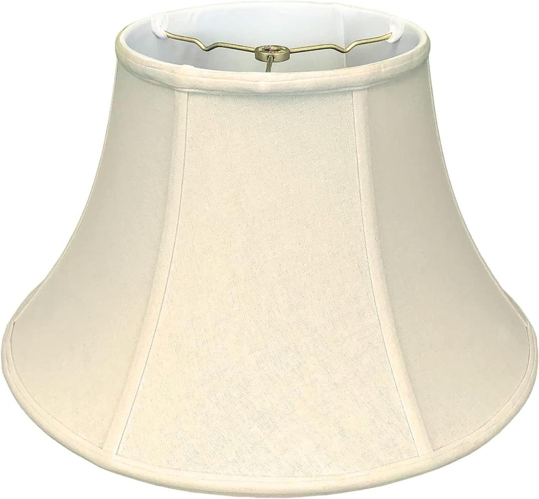 Royal Designs Shallow Bell Wall Lamp Shade, Linen Beige, 6 x 13 x 8.5