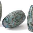 Fixture Replacement Globe Shade,Lampshade for E26 Base 1-5/8 Inch Fitter, Color Art Glass Oval Lampshade Cover for Pendant Kitchen Wall Sconce Chandelier Vanity Light (3, Agate Blue)