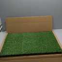 Dog Grass Pad with Tray, 23''X17'' Small Artificial Turf Grass Potty, Reusable Puppy Pee Pads for Dogs, Portable Dog Litter Box for Indoor/Outdoor Potty Training Toilet