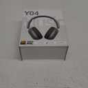 Wentronic Y04 Bluetooth Headphones Active Noise Cancelling Wireless Over Ear Headsets 48 Hours Playtime High Sound Quality Foldable Earphones with Soft Ear Cushion for Travel - Grey