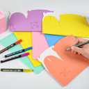 36 x DjinnGlory 36-Pack Pastel Party Favor Treat Boxes with Handles, Rainbow Colors Goodie Boxes Perfect for Birthdays, Weddings, Baby Showers, and Special Events 6.18 x 3.58 x 3.38 Inches
