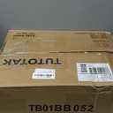 TUTOTAK End Table with Charging Station, Side Table with 2 USB Ports and Outlets, Nightstand with Cloth Drawer, Set of 2, Couch Table, Brown TB01BB052