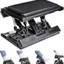 Scalebeard Foot Rest for Under Desk at Work,Height Adjustable Infinite Angle Ergonomic Foldable Footrest for Office, Gaming,Computer, Removable Pad Desk Foot Stool with Massage Beads,for All Seasons