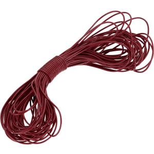 uxcell Round Leather Cord, 11 Yard 2 mm Leather String Strips Lacing for DIY Crafts Making Bracelet Purse Strap, Wine Red