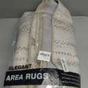 Nakagishi Area Rug Living Room Rugs: 5x7 Washable Boho Large Neutral Farmhouse Soft Moroccan Stain Resistant Indoor Carpet for Bedroom Nursery Kids Playroom Office Dining Room Home House Decor- Brown