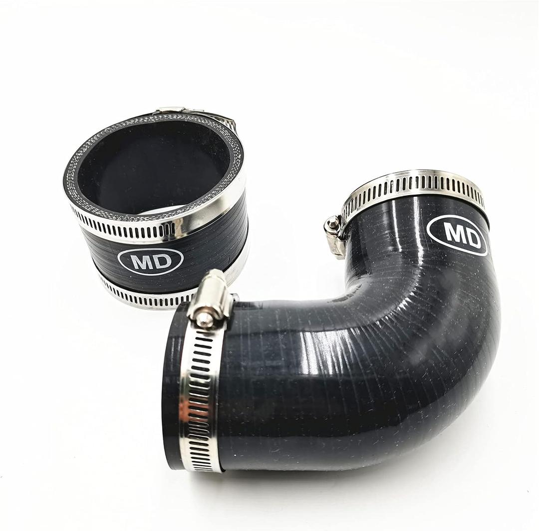 Top Mount Intercooler Hose Kit Black For Subaru 02-07 WRX /04+ STI/04-07 FXT