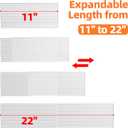MUDEELA Clear Spice Drawer Organizer, 4 Tier- 2 Set (8 Packs) Spice Rack for Drawer, Expandable From 11" to 22" Kitchen Seasoning Organizers and Storage for Drawer (Jars not included)