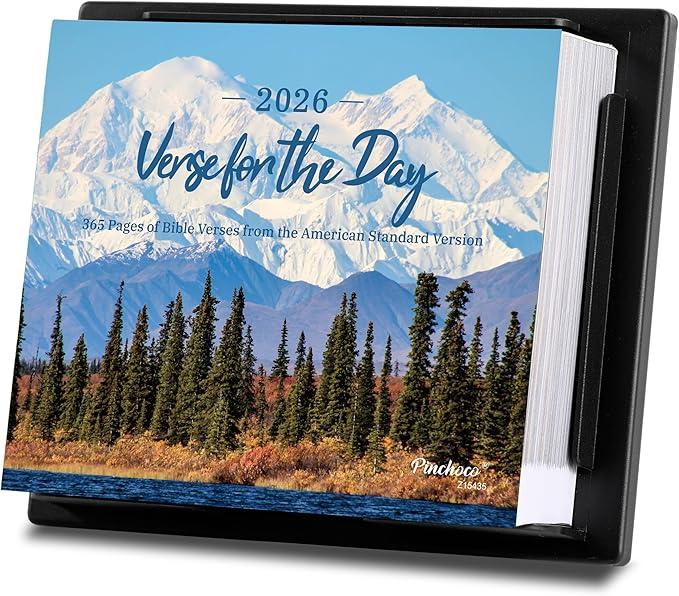 2026 Bible Calendar - 365 Day Calendar with Bible Verses from Jan 2026 - Dec 2026, Daily calendar 2026 Page a Day, 5.85'' x 4.85'', Christian Desk Decor