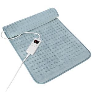 Heating Pad for Period Cramps, Heating Pad for Back/Neck/Shoulder Muscle Pain, 6 Heating&4 Timer Setting, Auto Shut Off, Dry/Moist Heat & Machine Washable, Gray Birthday Christmas Gifts for Women Mom