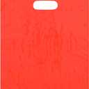 9x12 Orange Die Cut Handle Plastic Shopping Bags 100/cs