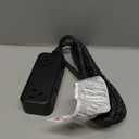 GE Flat Plug Power Strip Extension Cord with USB Ports, Travel Power Strip with 2 Outlets 3 USB Ports, Cruise Ship Essentials, 6 Ft Braided Small Extension Cord Flat Wall Plug, ETL Listed Black, 82586