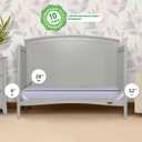 Dream On Me Starbright Breathable Fiber Crib and Toddler Mattress, Greenguard Gold Certified, Soft 3D Mesh Water & Stain Resistant Cover Periwinkle, 52"L x 28"W x 6"Th