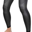 KEKING Full Leg Compression Sleeves, Unisex, Thigh High Compression Stocking 20-30mmHg Graduated Support for Thigh Calf Knee, Running, Basketball, Reduce Varicose Veins and Swelling, Pair, Black XXL