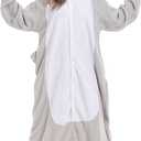Animal Onesie Adult Unisex One Piece Cosplay Costume Pajamas (Grey Koala) XL
