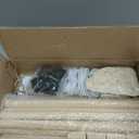 Stuffed Animal Storage Zoo with Wheels, Wooden Large Stuff Animals Plushies Holder, 22.5" D x 22.5" W x 64" H Toy Organizer Storage Cage with Elastic Band and Net for Nursery Playroom Bedroom