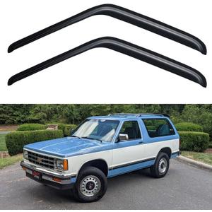 Window Visors Rain Guards for 1987-1991 Chevy Blazer, Out-Channel Window Vent Wind Deflectors Visors Shades for 1973-1991 Chevy GMC C/K/R-Series Pickup/Suburban