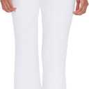 Forever 21 Women's High-Rise Flare Pants (Large, Cream)
