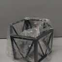 Farmhouse Semi Flush Mount Ceiling Light, Industrial Black Hallway Light Fixture, Small Metal Cage Close to Ceiling Lights for Kitchen