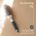 Professional Round Brush for Blow Drying - Small Ceramic Ionic Thermal Barrel Brush for Sleek, Precise Heat Styling and Salon Blowout - Lightweight Round Hair Brush (Barrel 1.3 inch, Bristle 2 Inch)