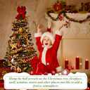 Huwena 4 Pcs 10 ft Christmas Bead Garland for Christmas Tree Decorations Acrylic Beaded Garland for Tree Fireplace DIY Ornament Holiday Party Indoor Wedding Decorations(Red, White)