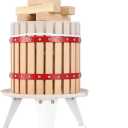 YUDA Upgraded 3.17 Gallon (12L) Manual Fruit Wine Press with 8 Blocks 100% Nature Oak, Cider Apple Grape Berries Crusher Juice Maker
