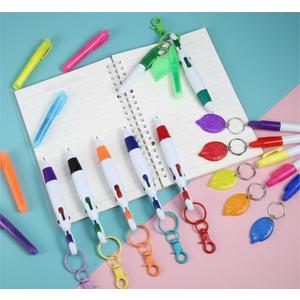 Pack Of Pens, Markers, Highlighters, With Attachment And Light