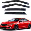 KPY Rain Guards Fit for 2015-2020 Acura TLX, Out-Channel Window Visors Vent Wind Deflectors 4PC, Car Accessories for 15-20 Acura TLX